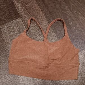 VUORI SIZE SMALL Seamless Bralette - Rust Brown
